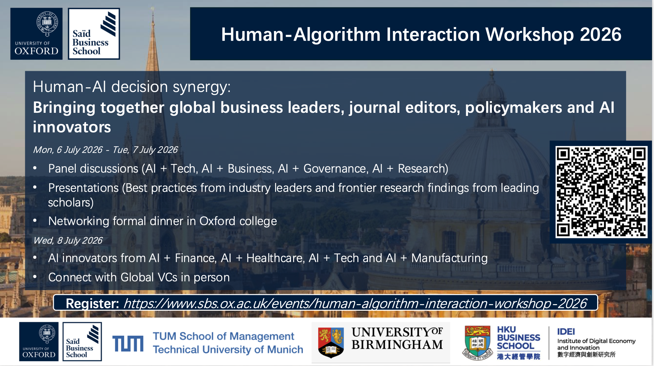 Human-Algorithm Interaction Workshop 2026 at Oxford