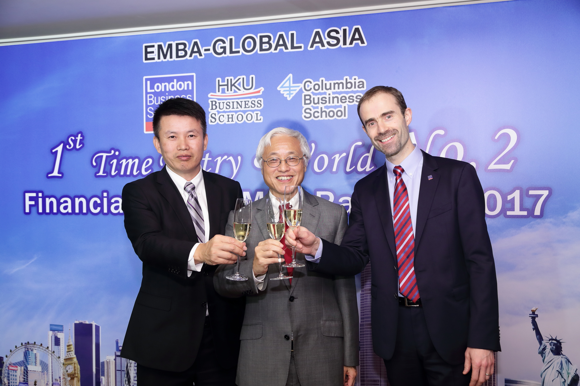 EMBA-Global Asia 課程首次獲排名全球第二 （金融時報）