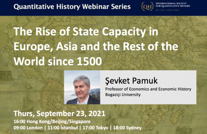 The Rise of State Capacity in Europe, Asia and the Rest of the World since 1500