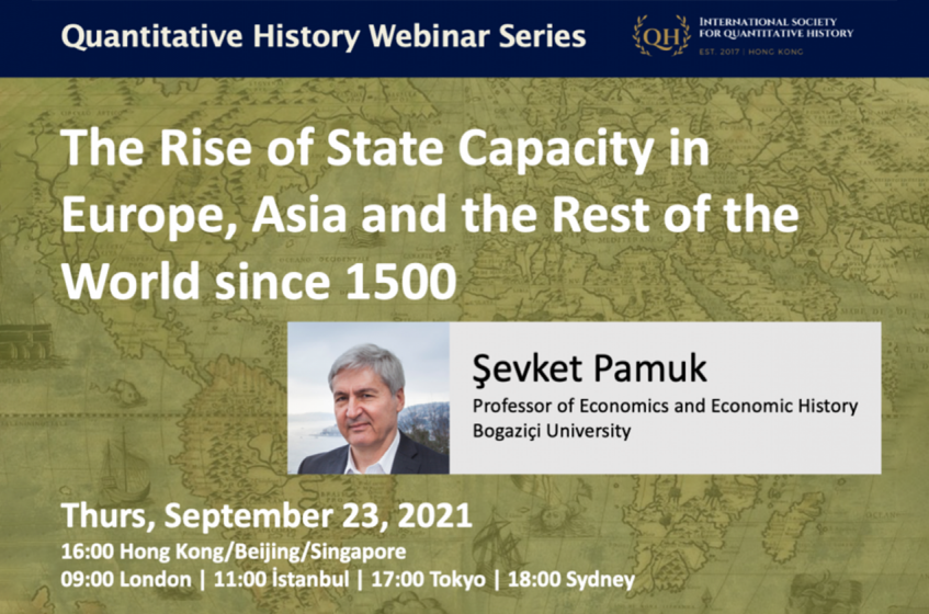 The Rise of State Capacity in Europe, Asia and the Rest of the World since 1500