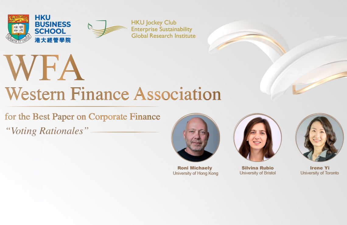 Prof. Roni Michaely wins Best Paper on Corporate Finance – Western Finance Association 2025