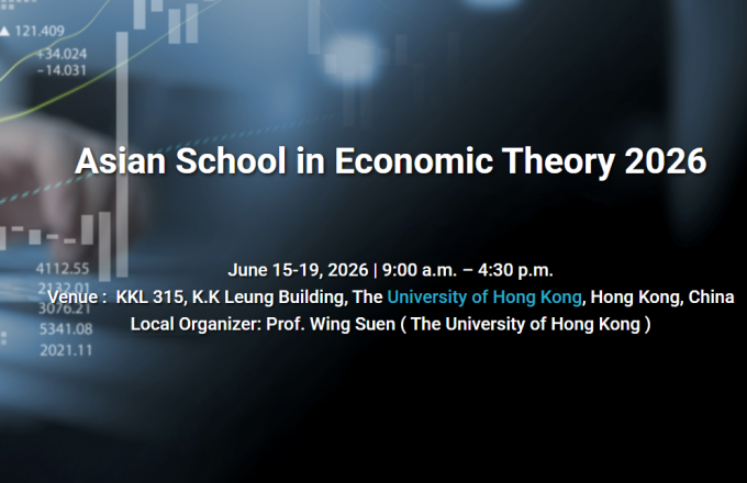 Asian School in Economic Theory 2026