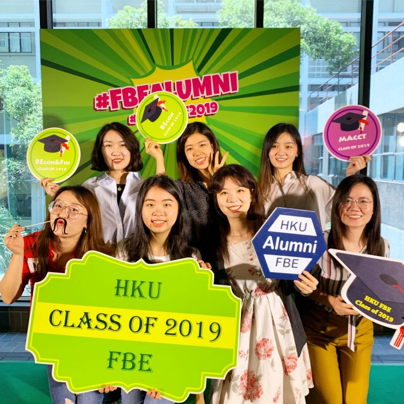 Final year students had a blast at #FBEalumni pop-up event